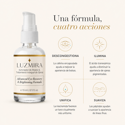 LUZMIRA™ – Iluminador de Rostro y Tratamiento Integral de Ojeras